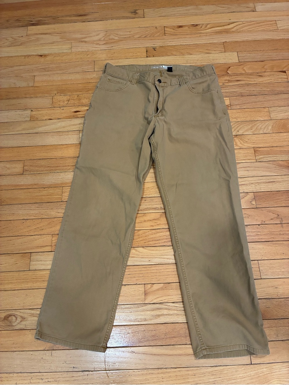 Carhartt Men's Rugged Flex Relaxed Fit Canvas 5-Pocket Work Pants Size 38x32 C60